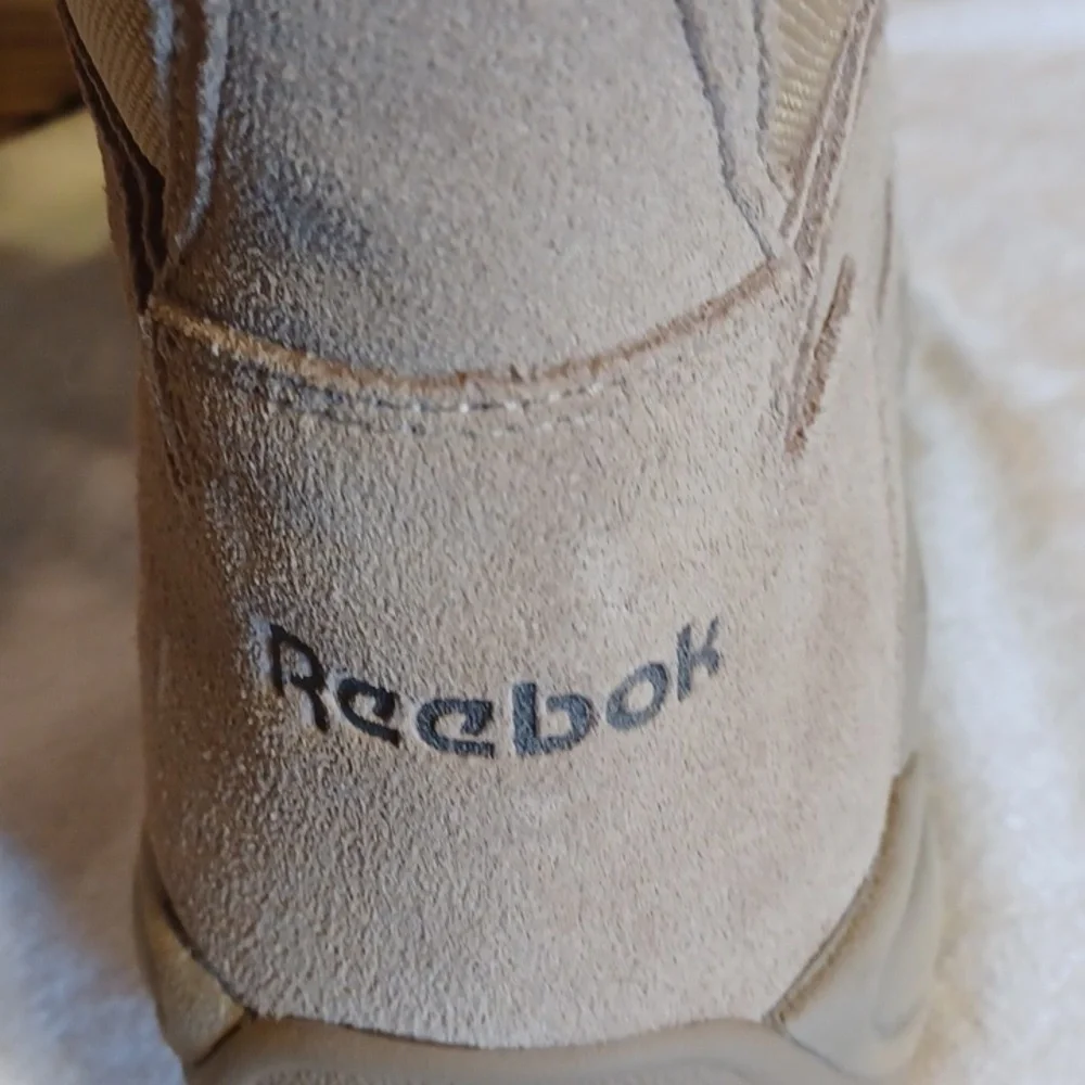 Reebok Beige  Tactical First Responder Boots Size 10 W Leather Uppers Side Zippe